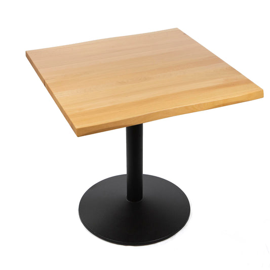 30 x 30" solid European beech restaurant cafe table