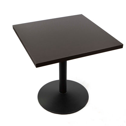 black melamine board restaurant tables