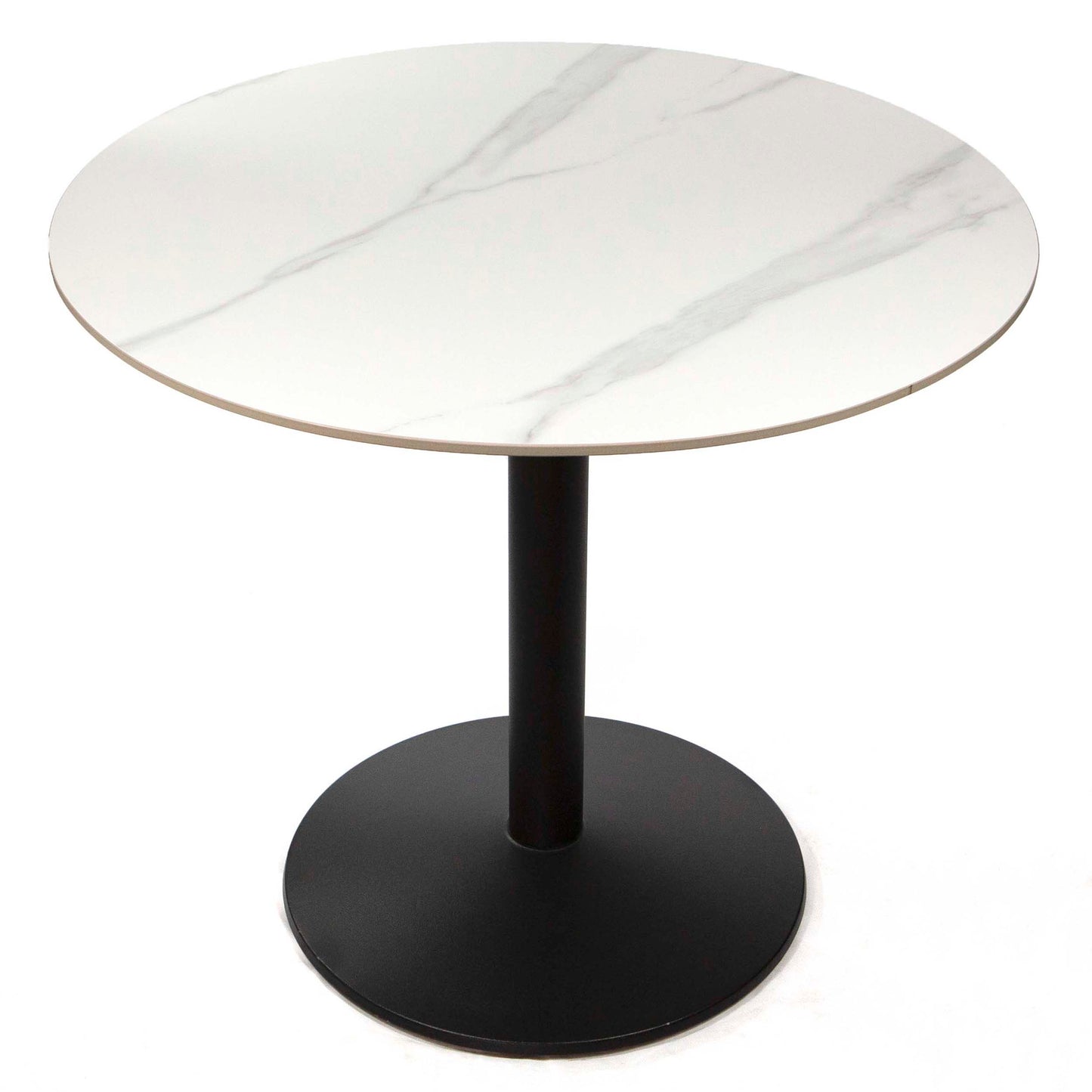 round white sintered stone restaurant tables