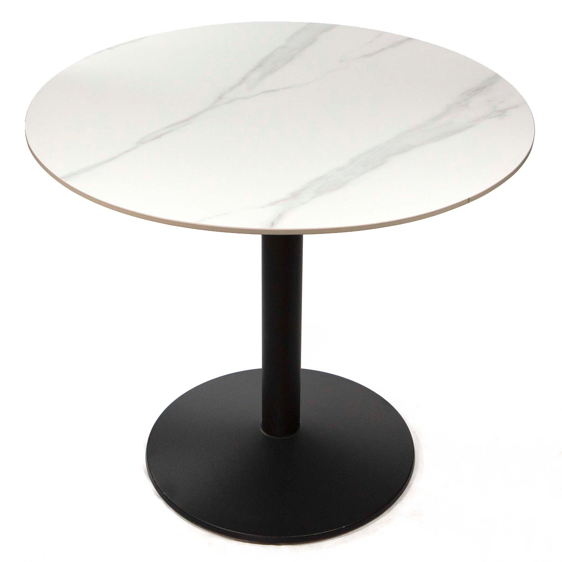round white sintered stone restaurant tables