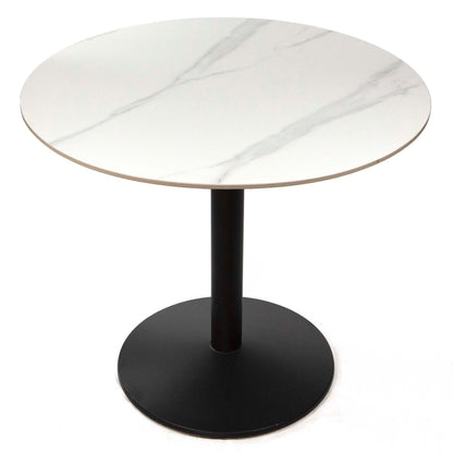 round white sintered stone restaurant tables