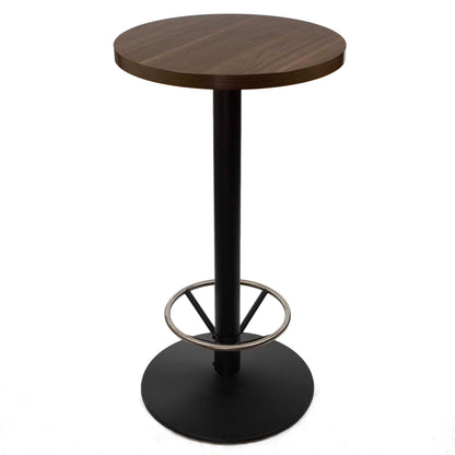 24" round melamine board high top bistro bar table