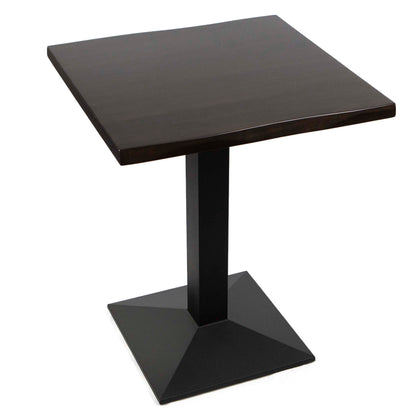 24" x 24" live edge solid European beech hardwood restaurant cafe table