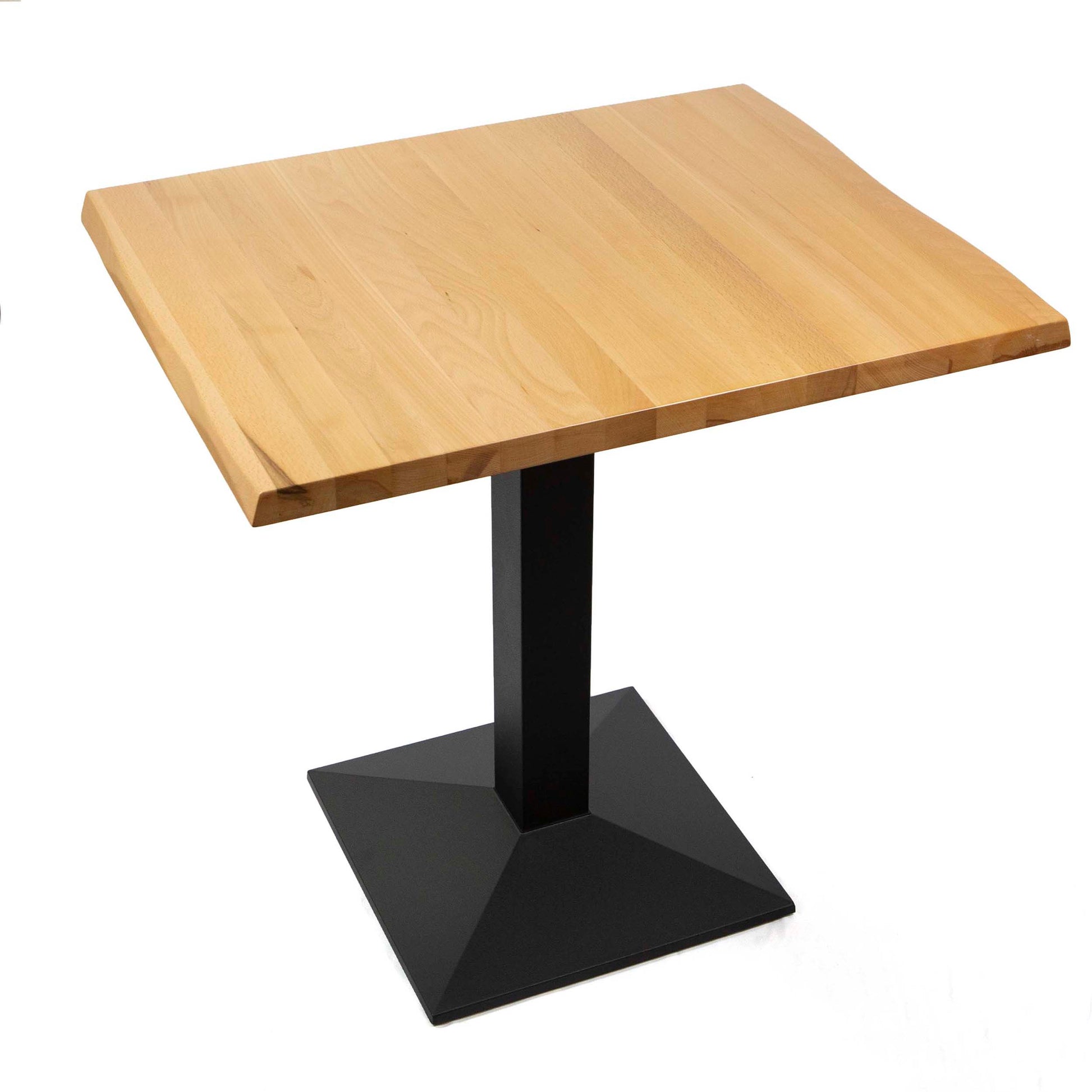 24" x 30" solid European beech hardwood restaurant cafe table