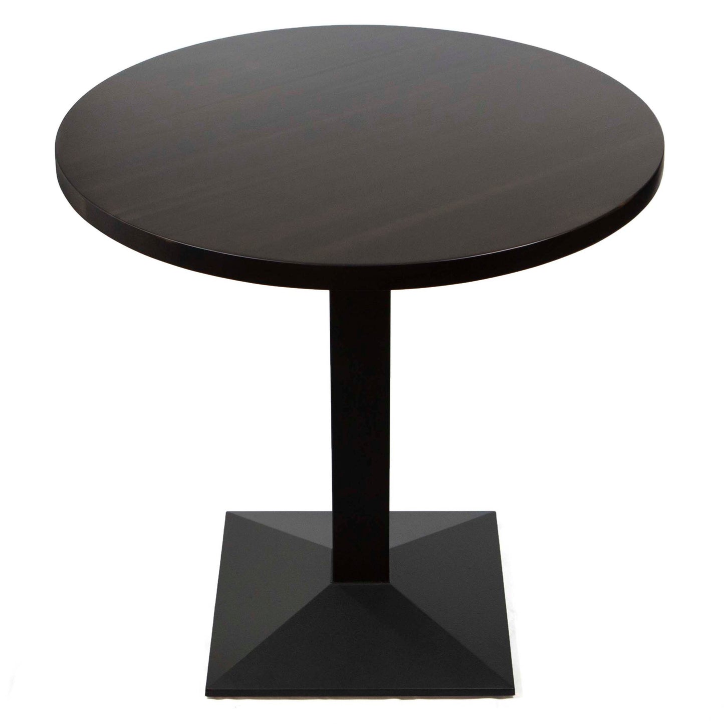 30" round solid European beech hardwood restaurant cafe table