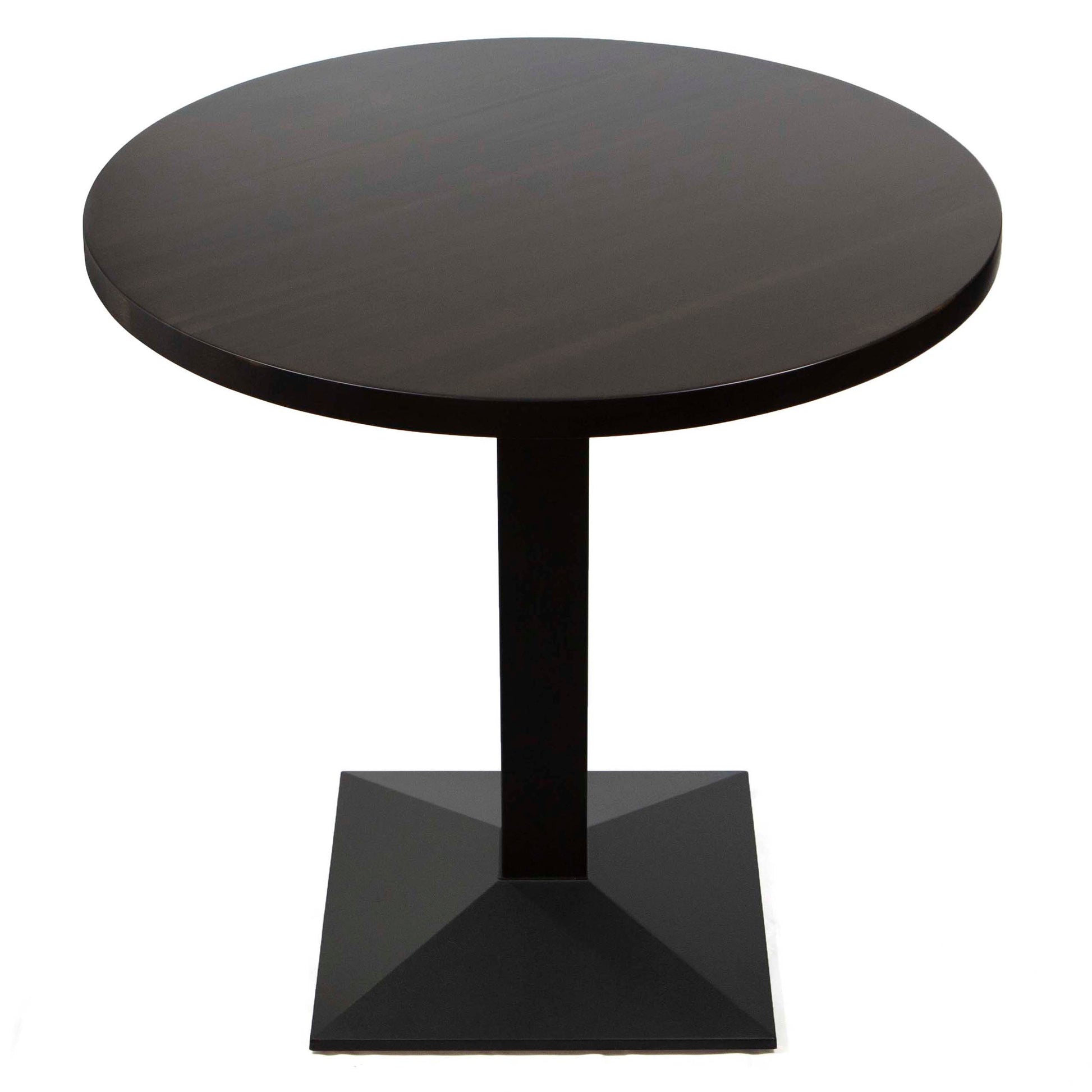 30" round solid European beech hardwood restaurant cafe table