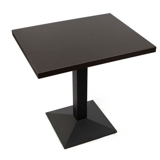 black melamine board restaurant tables