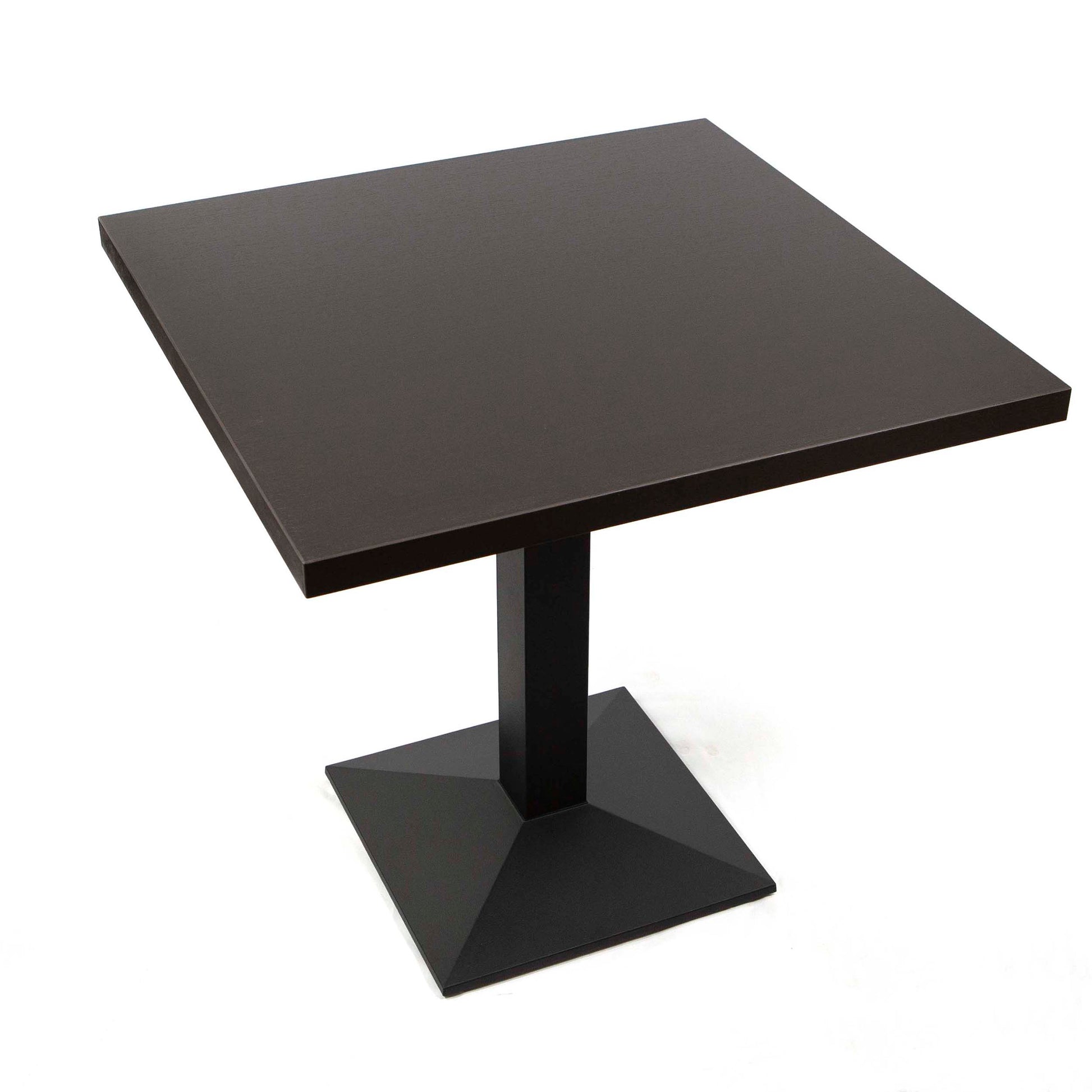 black melamine board restaurant tables