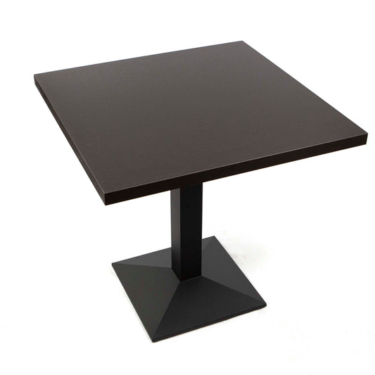 black melamine board restaurant tables