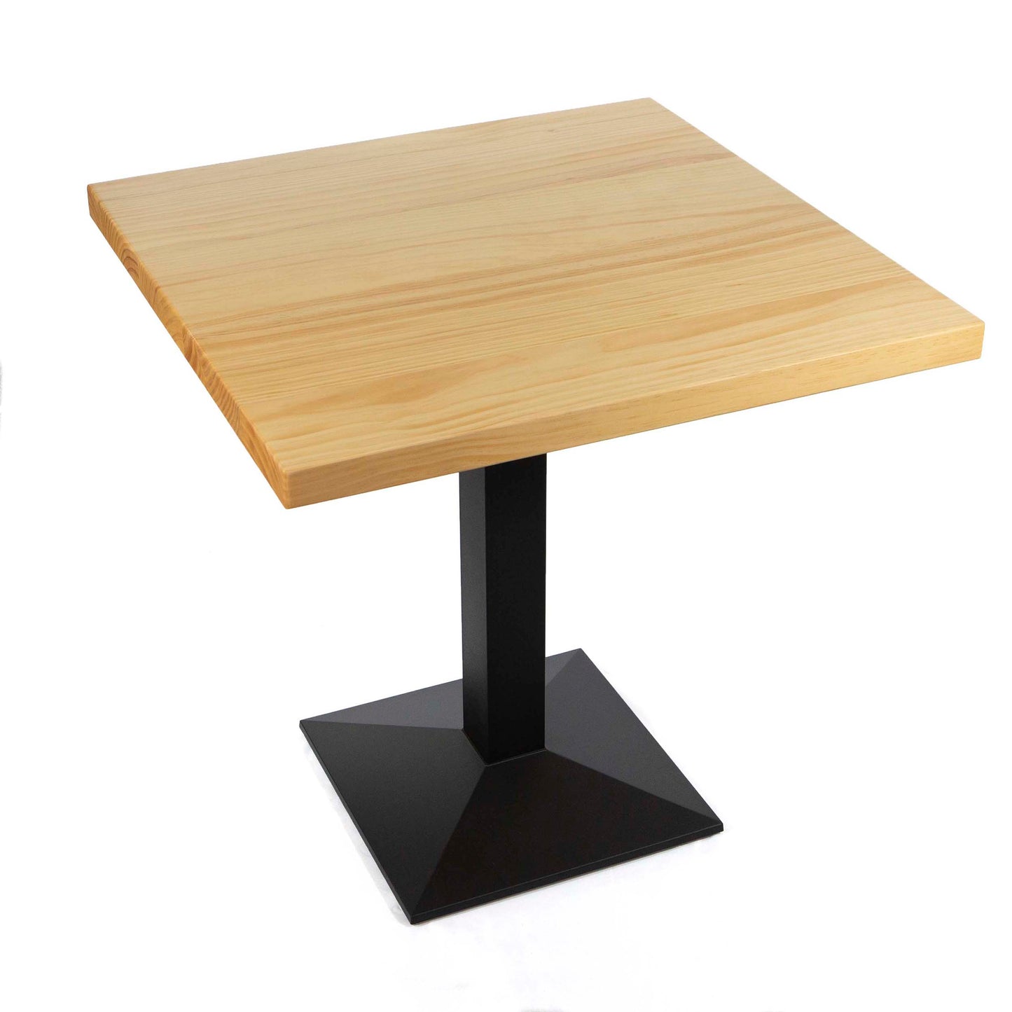 30 x 30" solid pine wood restaurant cafe table