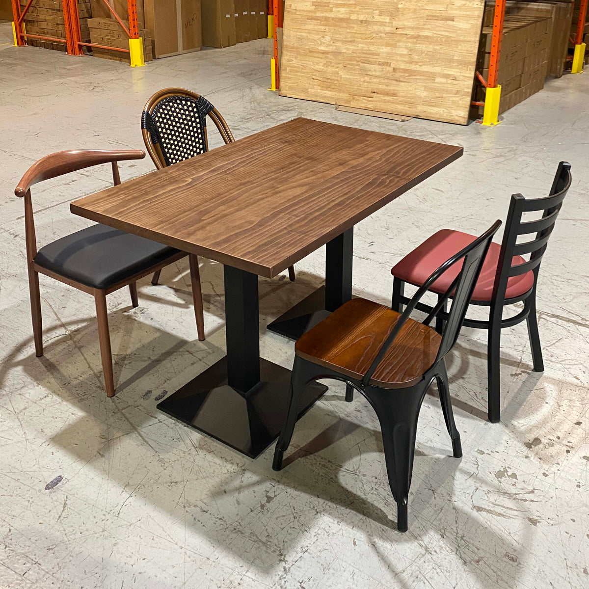 solid pine wood restaurant tables