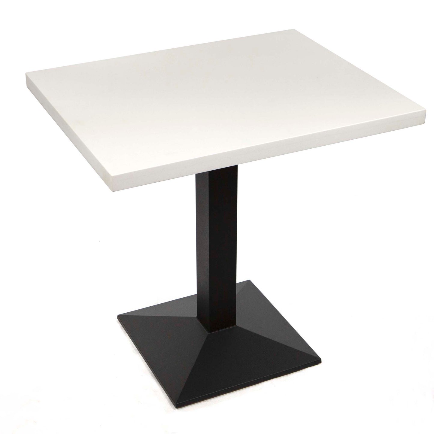 white solid quartz restaurant tables