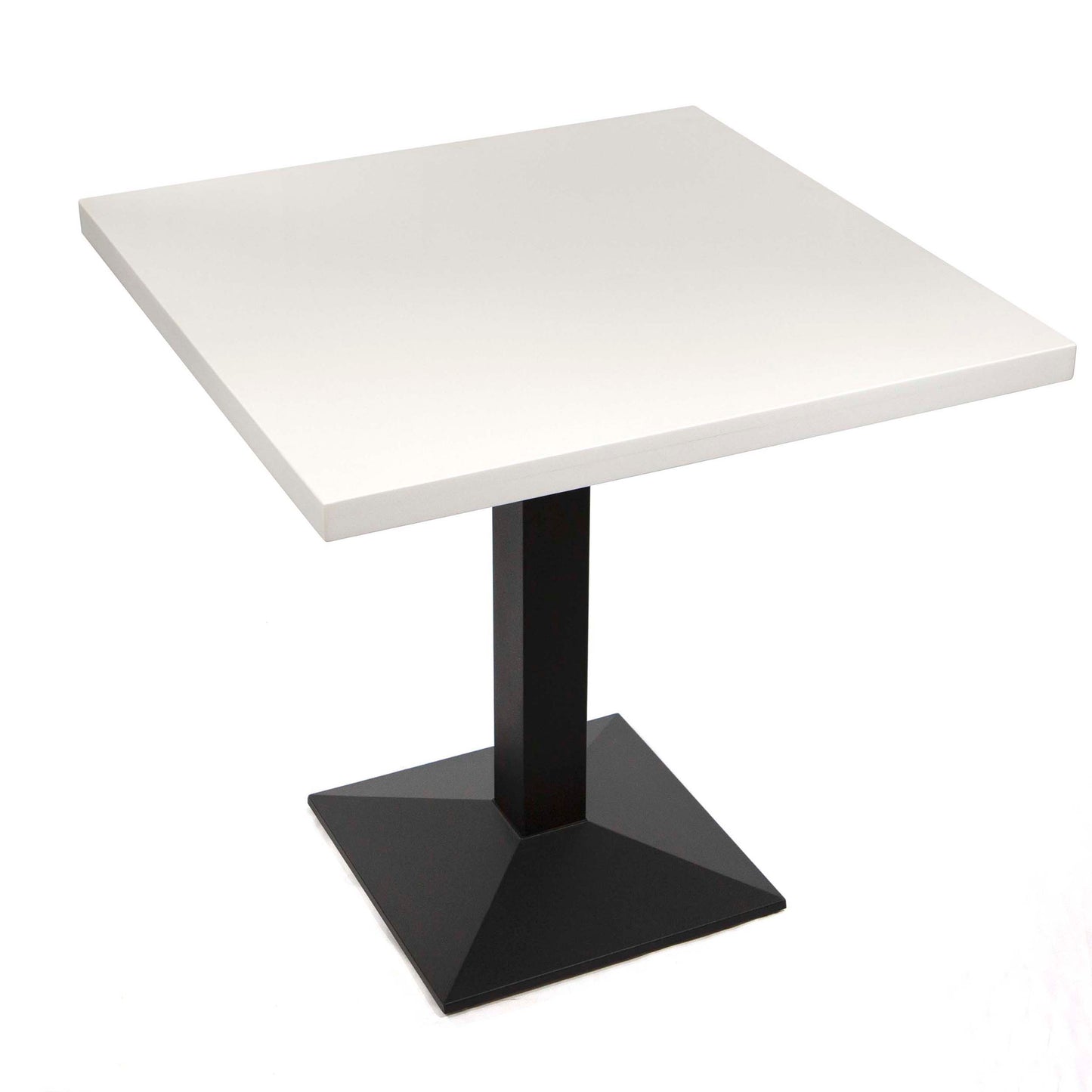 white quartz restaurant tables