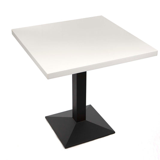 white quartz restaurant tables