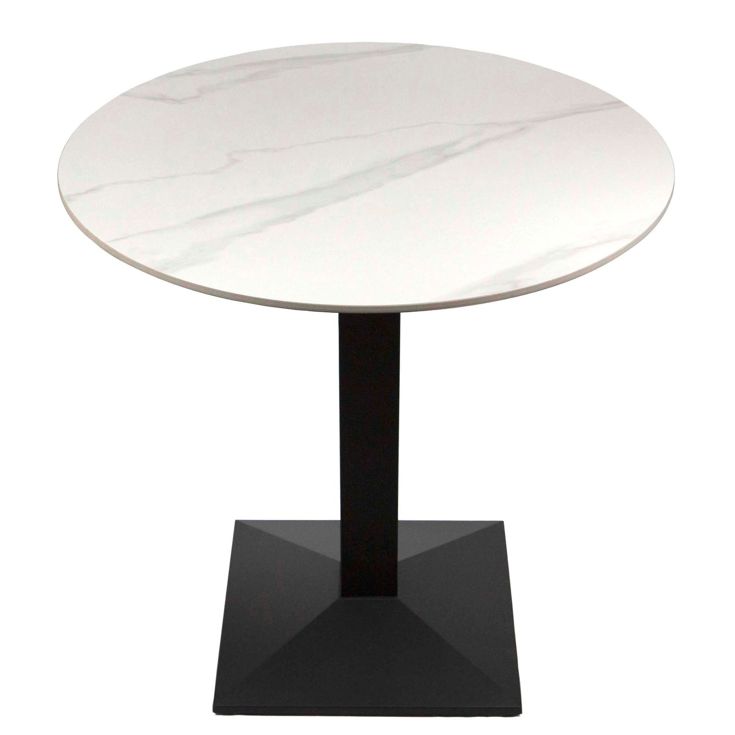 30 white sintered stone cafe table