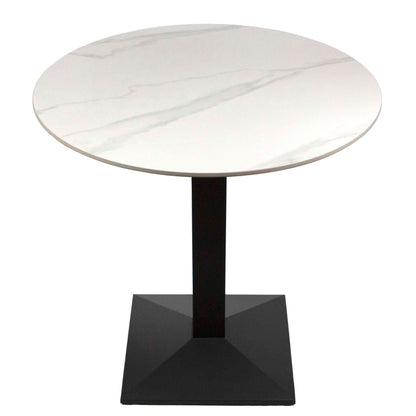 30 white sintered stone cafe table