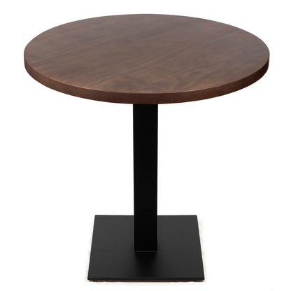 solid pine wood round restaurant tables