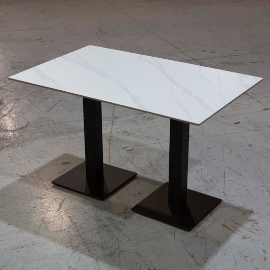 white color sintered stone restaurant tables