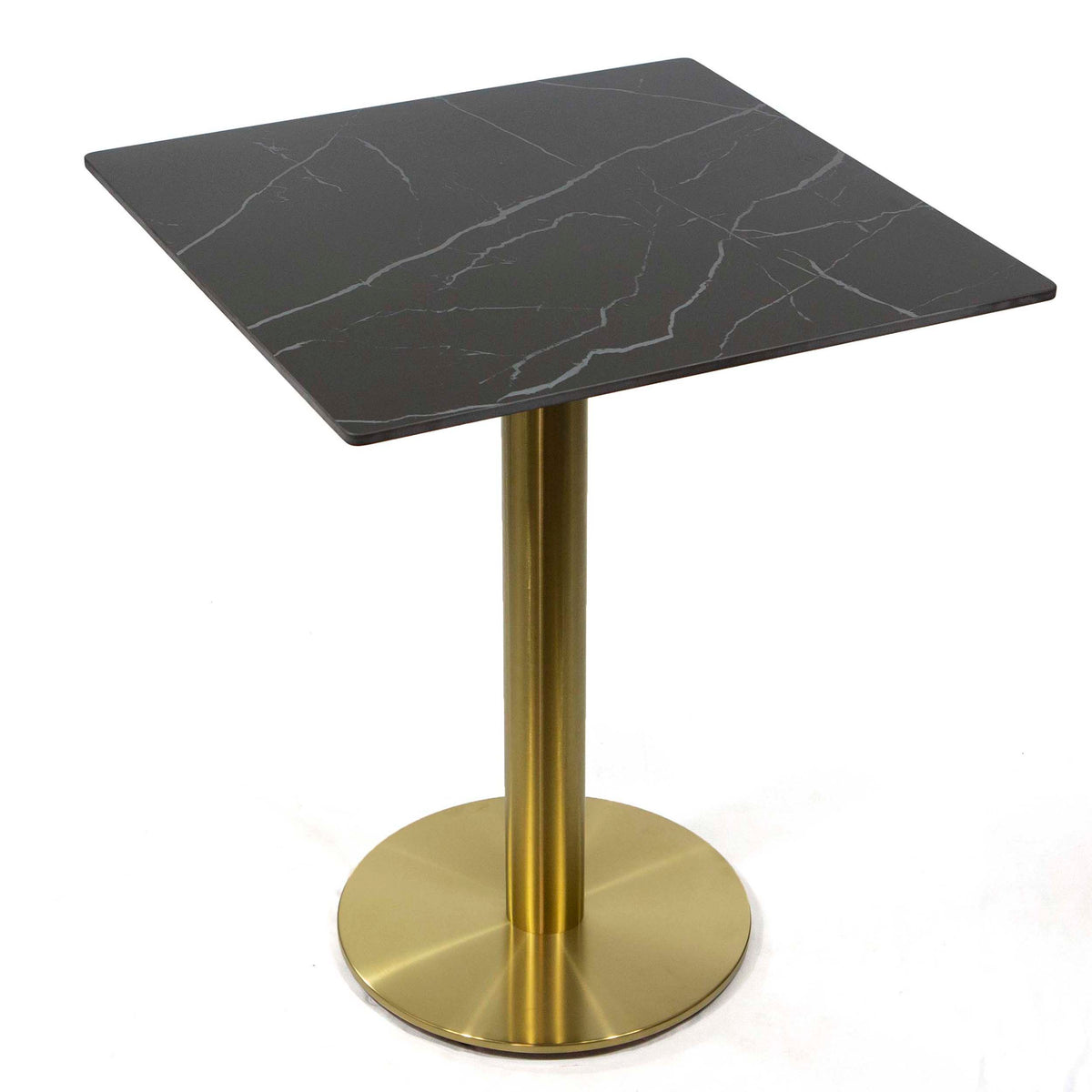 black color sintered stone restaurant cafe table