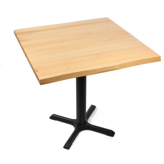 30" x 30" solid European beech restaurant cafe table
