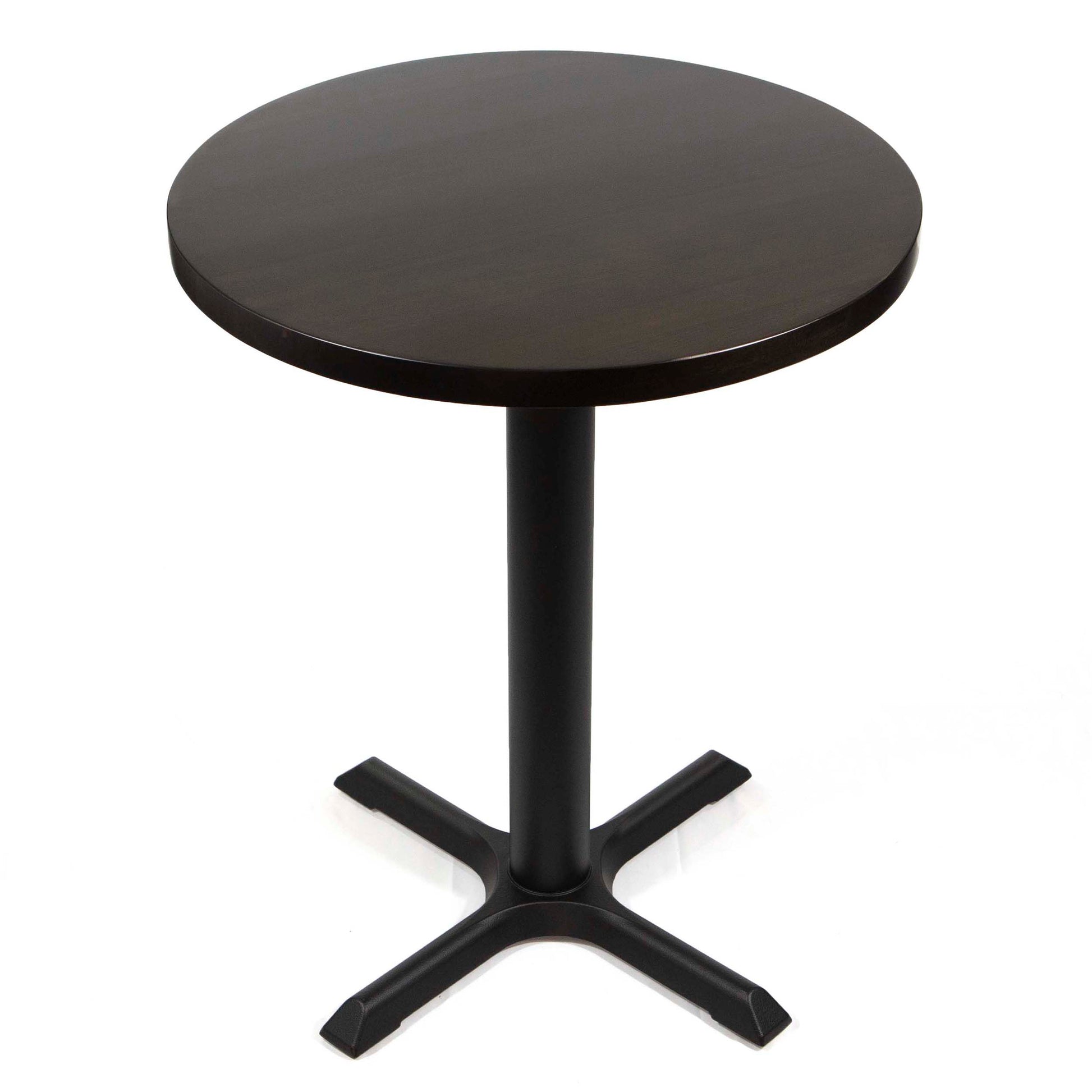 24" round European beech wood bistro table