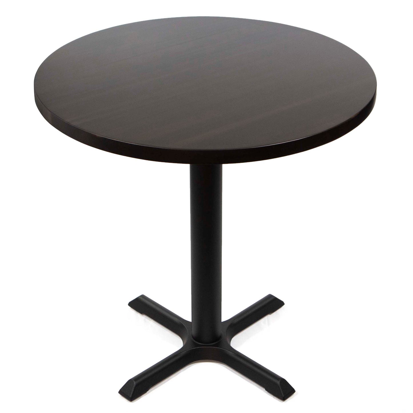 30" round solid European beech hardwood restaurant cafe table