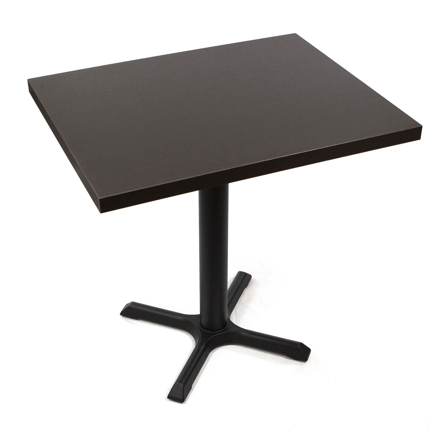 black melamine board restaurant tables