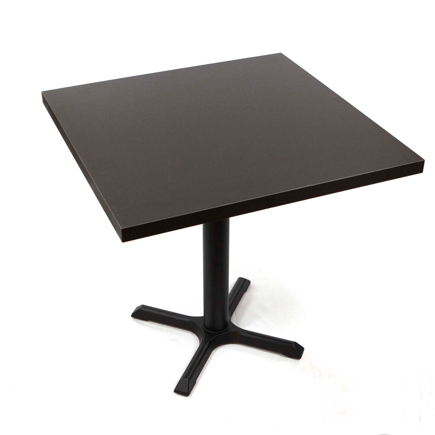 black melamine board restaurant tables