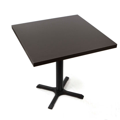 black melamine board restaurant tables
