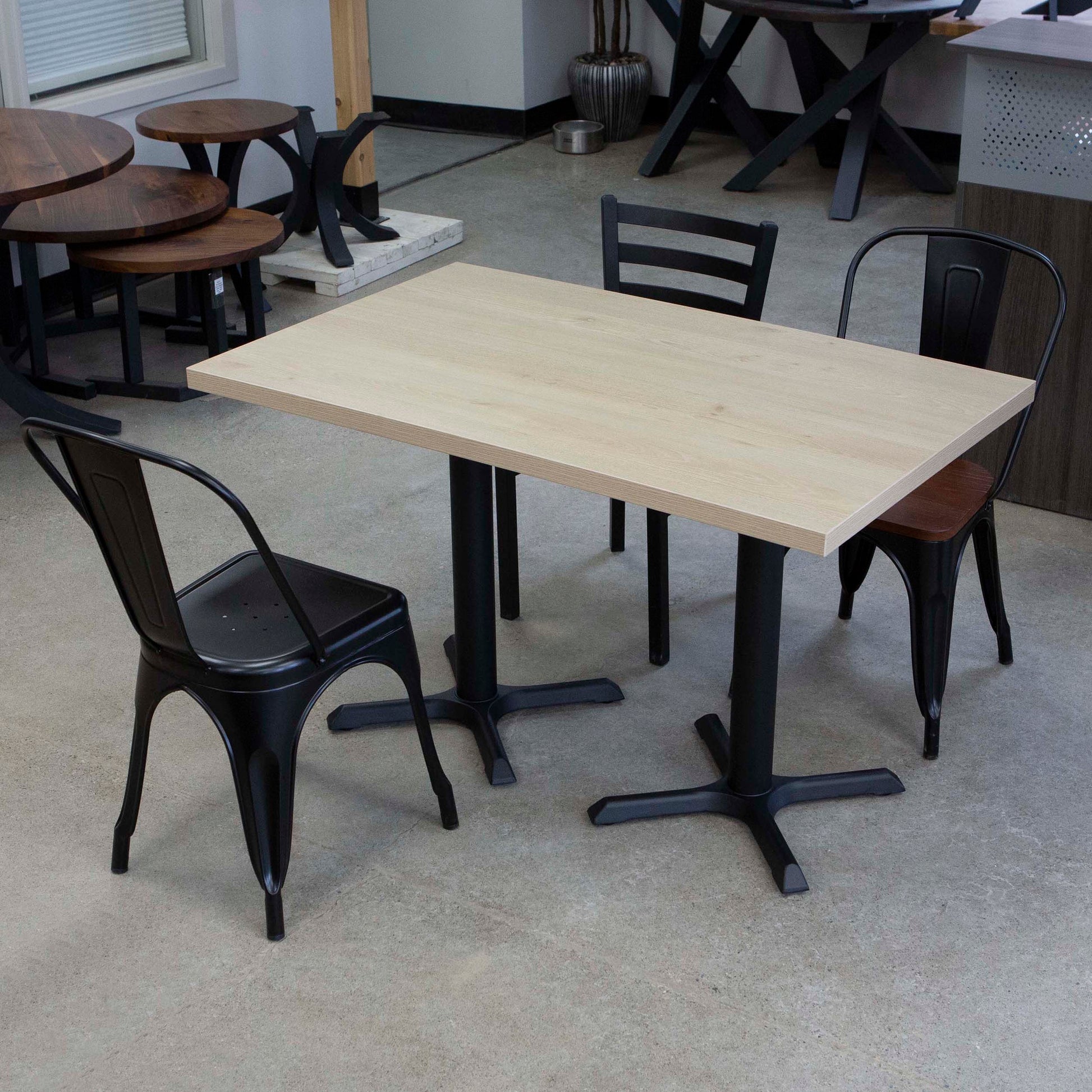 melamine board restaurant tables and chairs