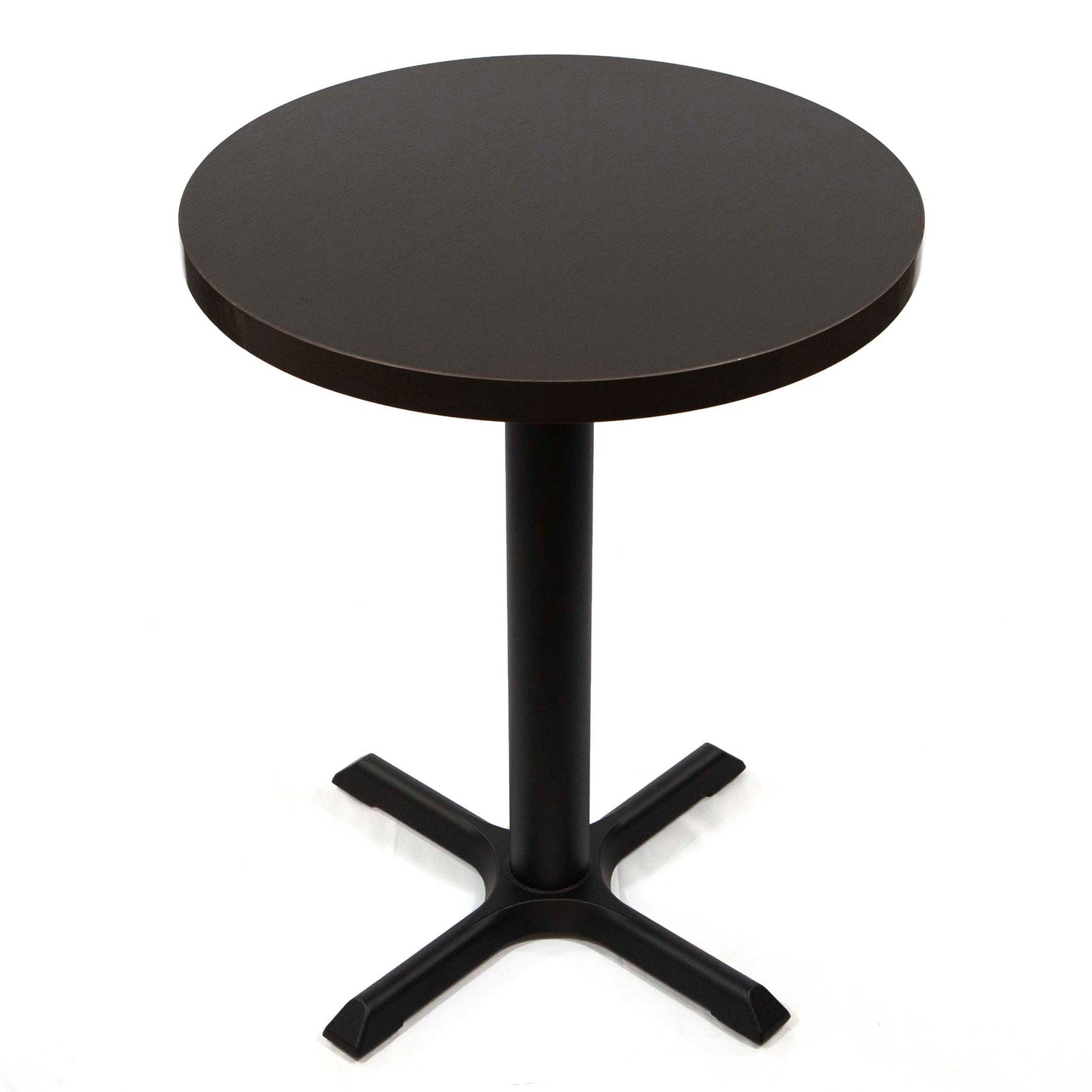 black round melamine board cafe tables