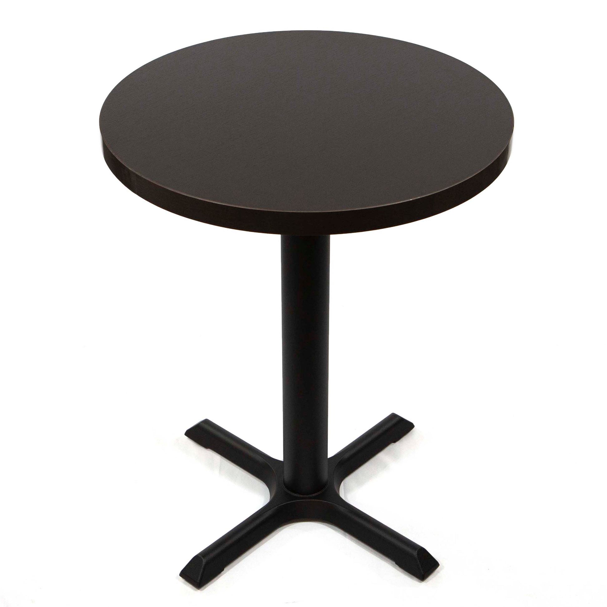 black round melamine board cafe tables