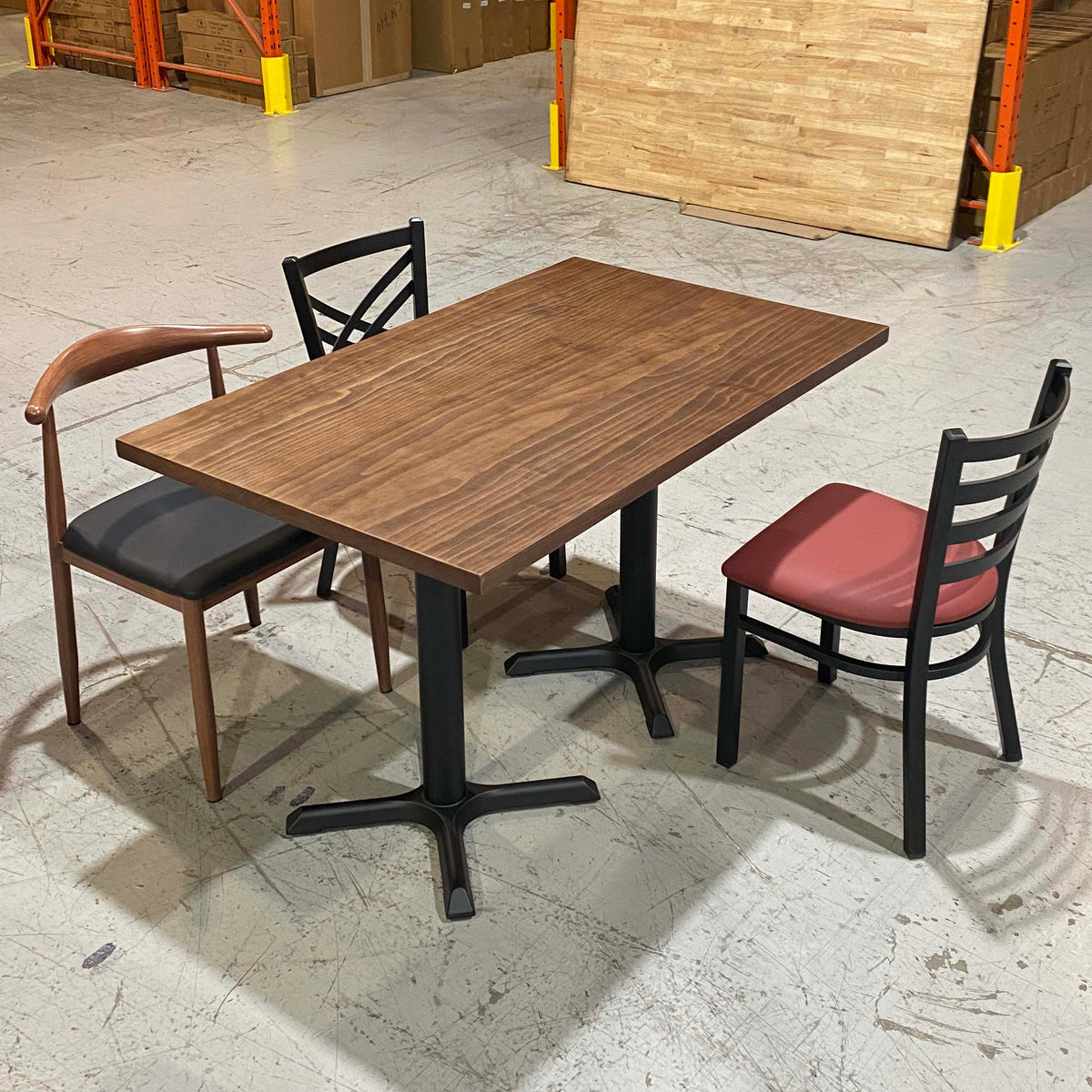 solid pine wood restaurant tables