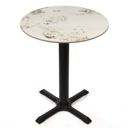 round white sintered stone bistro table