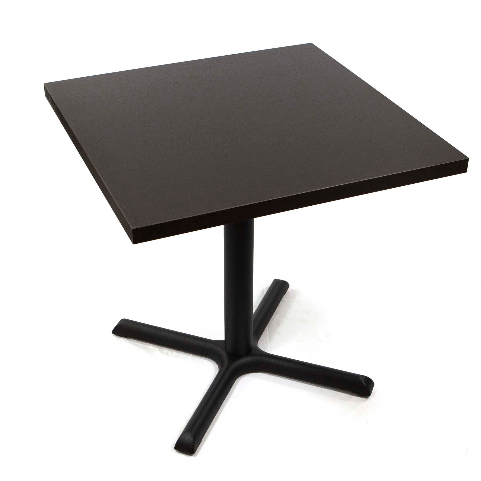 black melamine board restaurant tables
