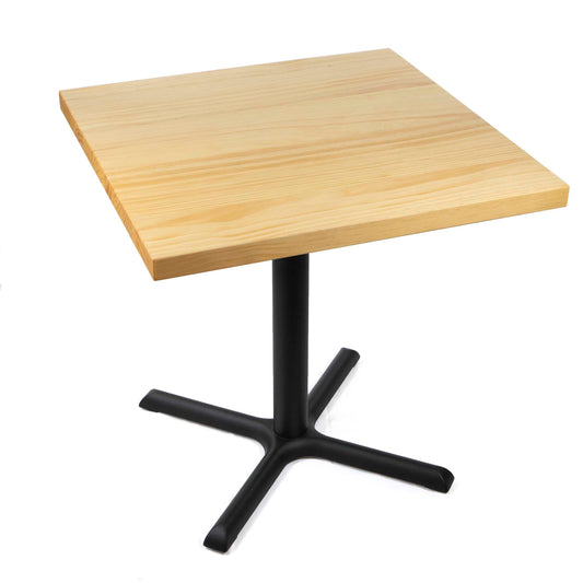 30" x 30" solid pine wood restaurant cafe table