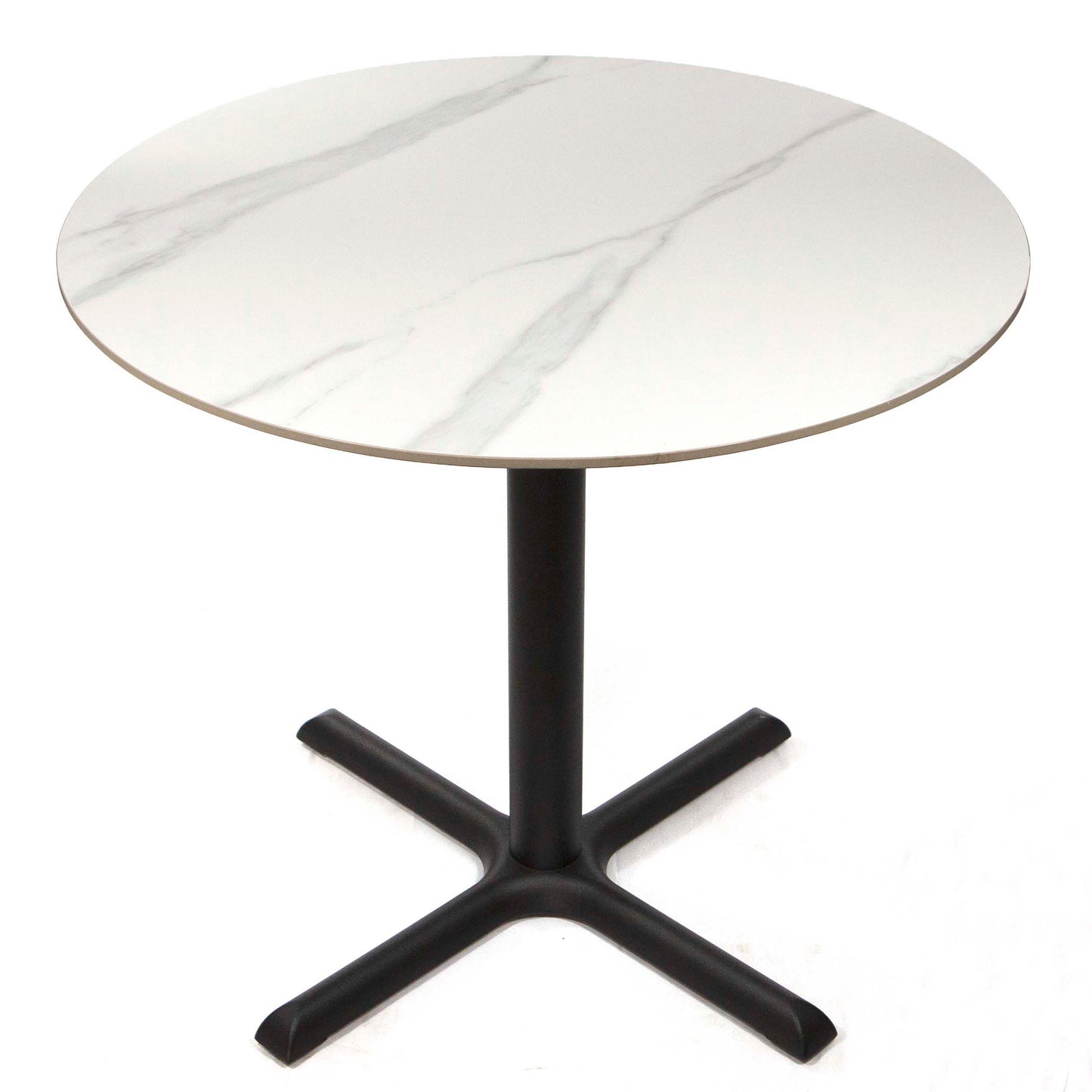 round white sintered stone restaurant tables
