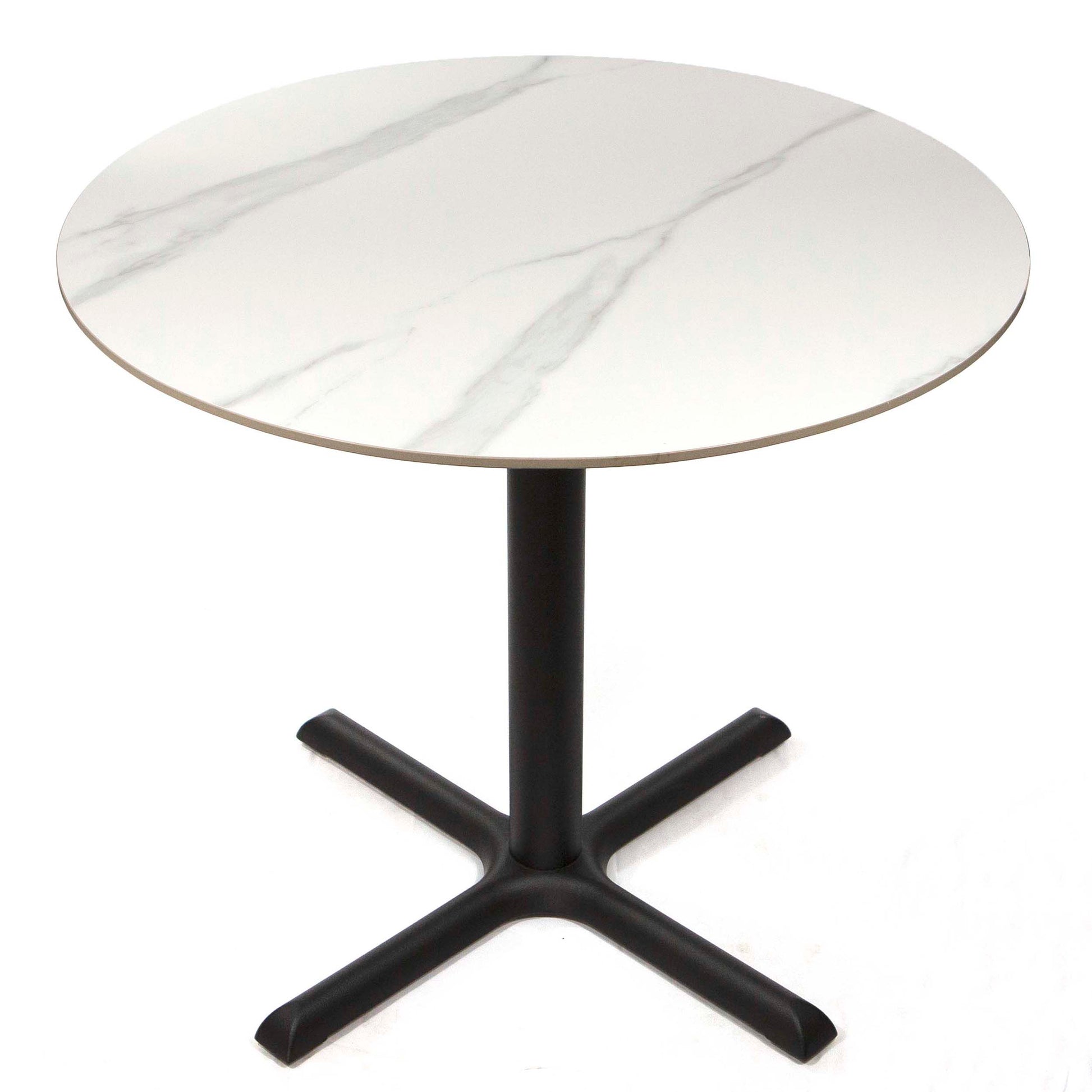 round white sintered stone restaurant tables