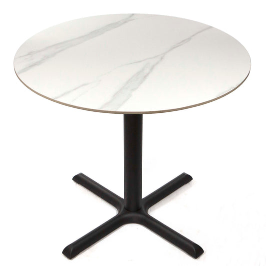 round white sintered stone restaurant tables