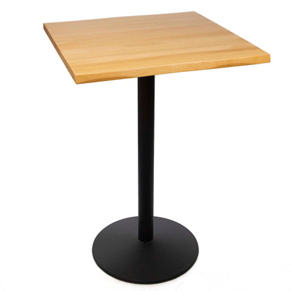 30" x 30" solid European beech hardwood bar height bistro table