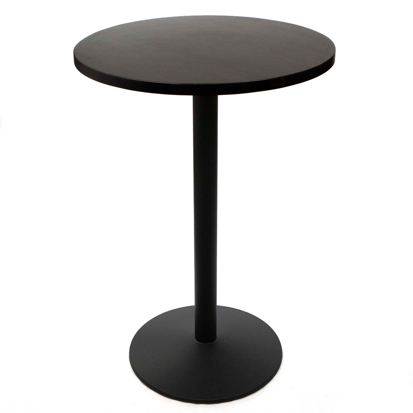 30" round solid European beech high top bar table