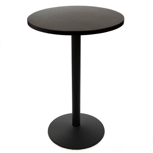 30" round solid European beech high top bar table