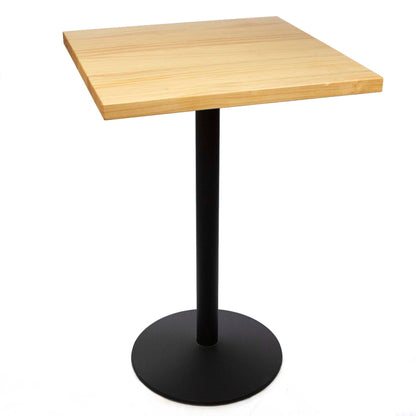 30" x 30" solid pine bar height bistro table