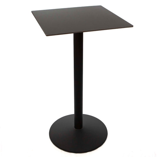 24" square pure black sintered stone high top table