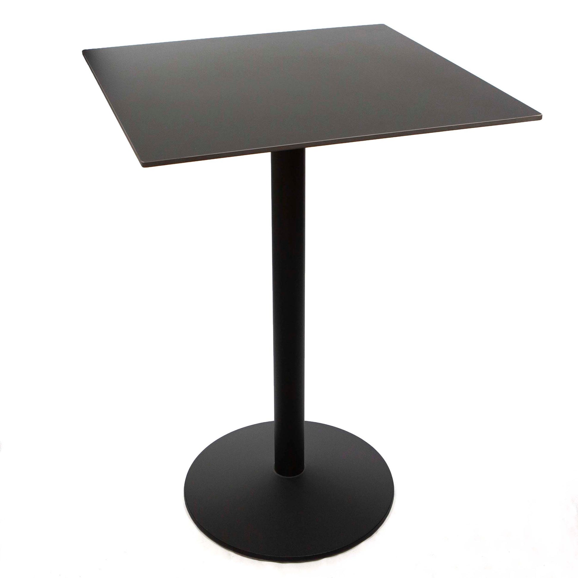 30" square pure black sintered stone high top tables