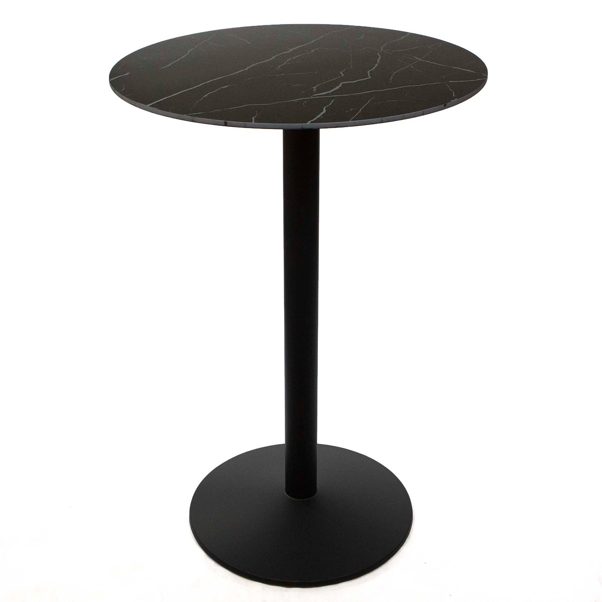 30" round sintered stone high top bar table