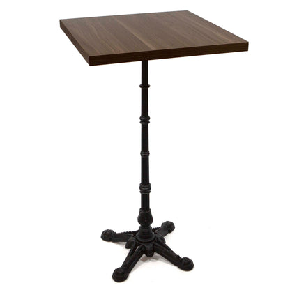 24" x 24" melamine board bar height cafe table