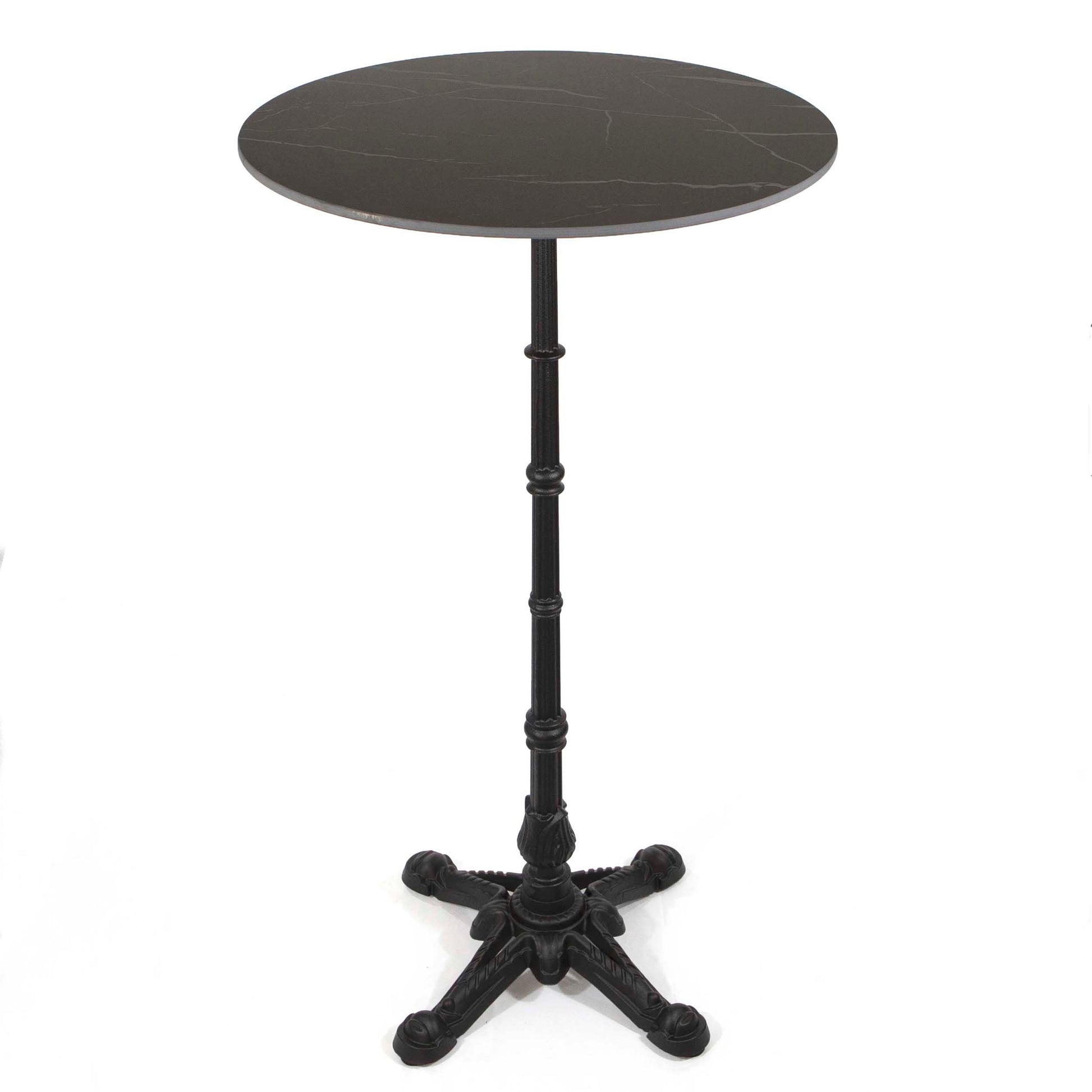 24" round sintered stone bar height bistro table