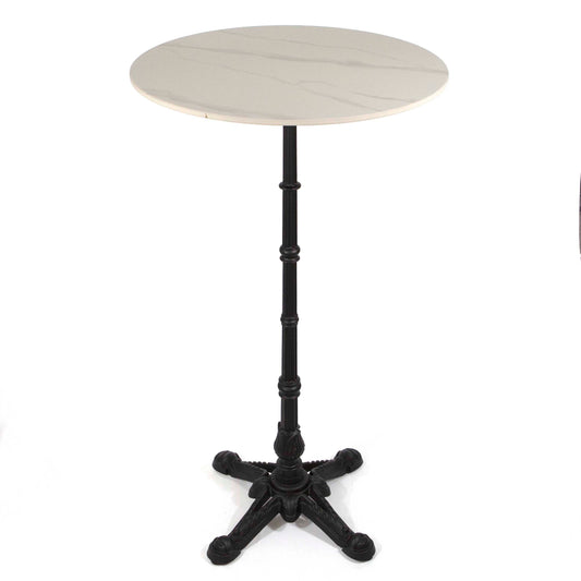 24" round sintered stone bar height bistro table