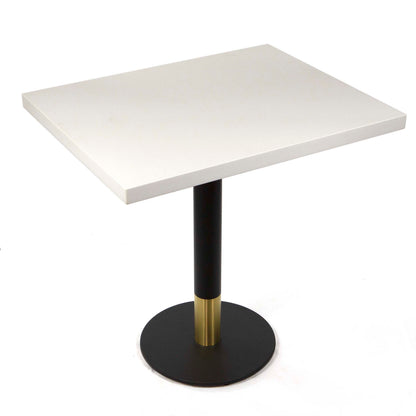 white quartz restaurant tables